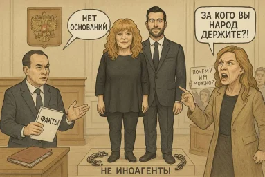Вика Цыганова возмущена решением Минюста по Пугачёвой и Урганту