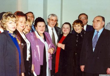 85-летие Виктора Бокова (справа-Виктор Темнов) 1999.01.23