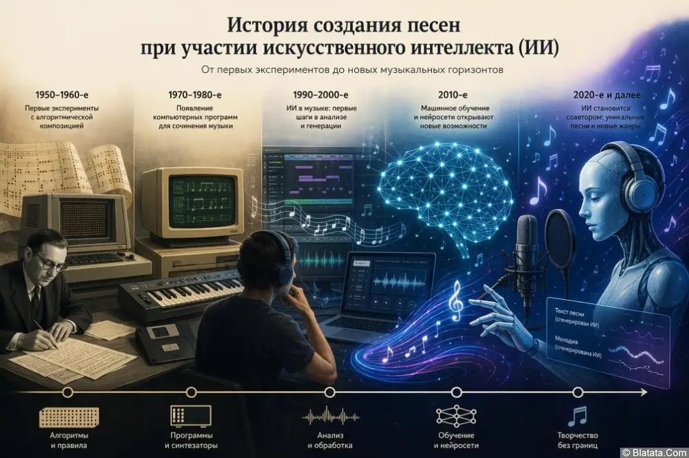 История создания песен при участии искусственного интеллекта (ИИ)