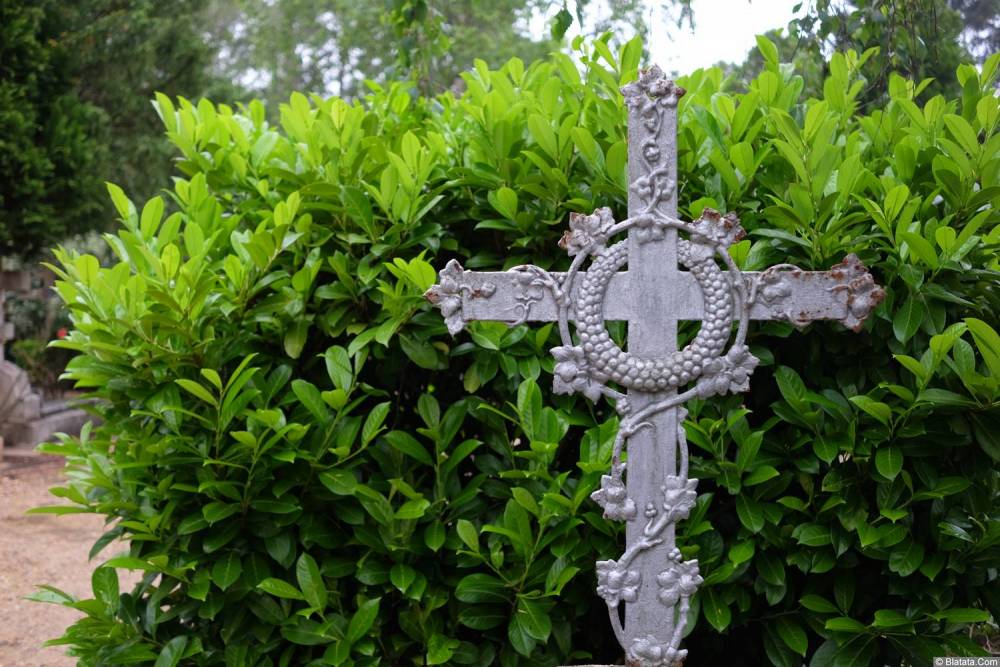 Железный крест на кладбище Сент-Женевьев-де-Буа