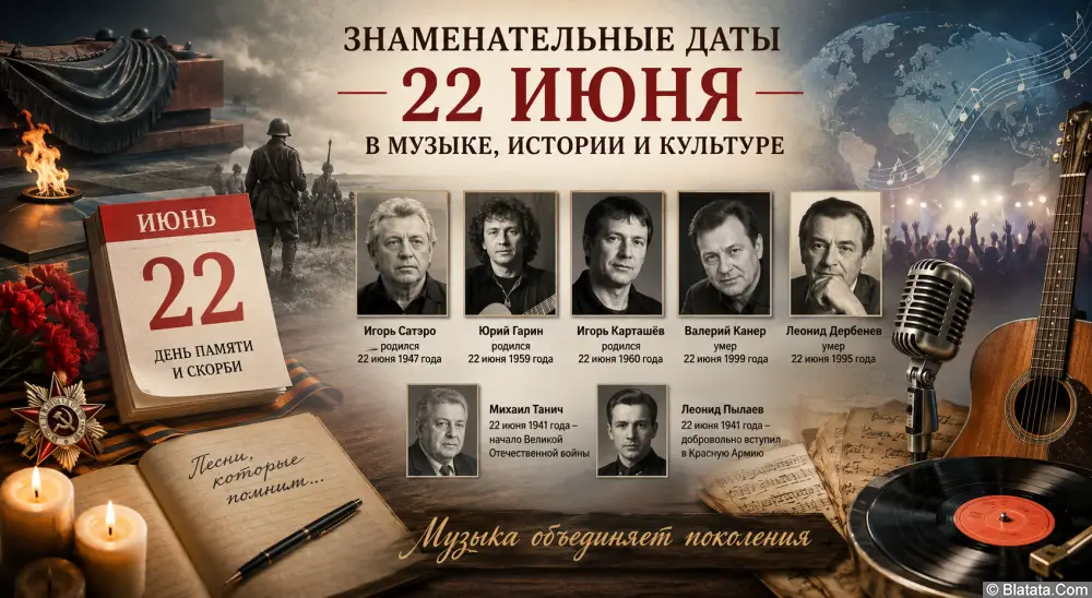 Знаменательные даты 22 июня