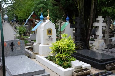Могила Алёши Димитриевича на кладбище Сент-Женевьев-де-Буа 5