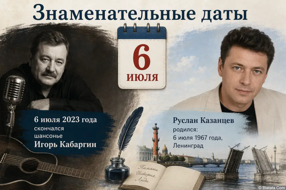 Знаменательные даты и памятные события 6 июля