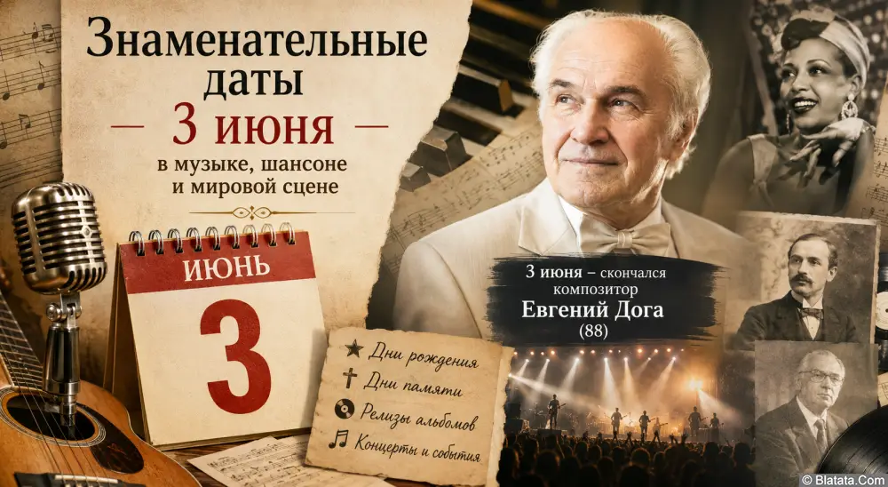 Знаменательные даты 3 июня