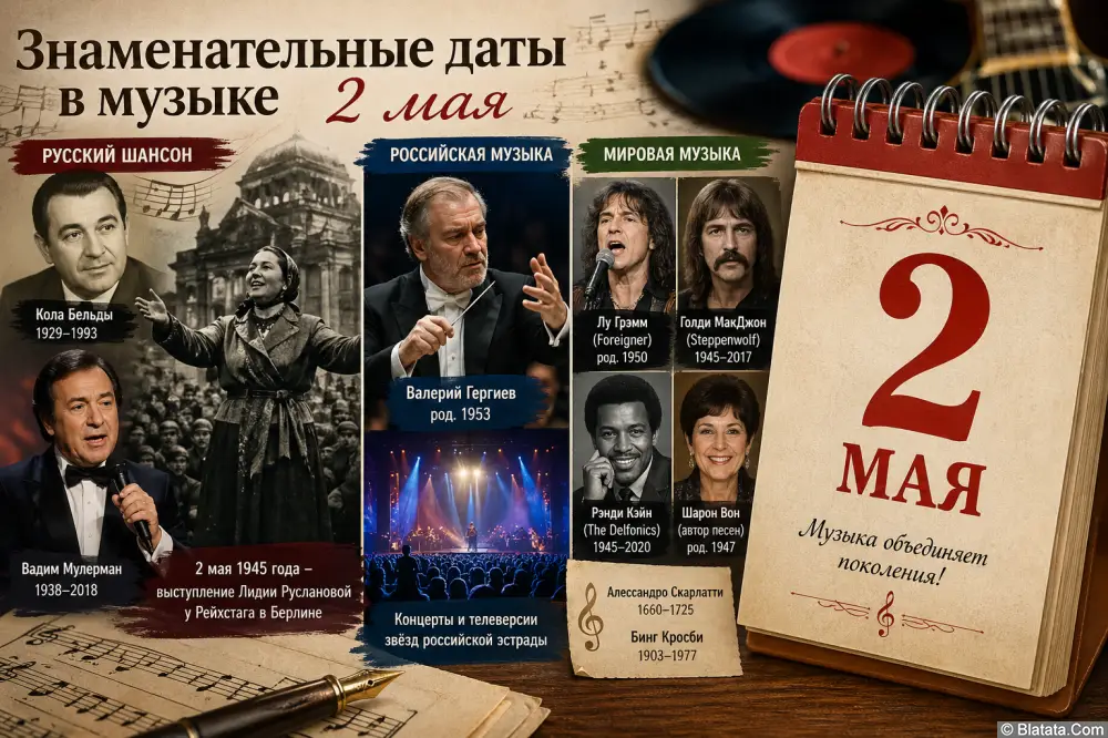 Знаменательные даты 2 мая