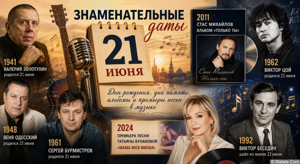 Знаменательные даты 21 июня