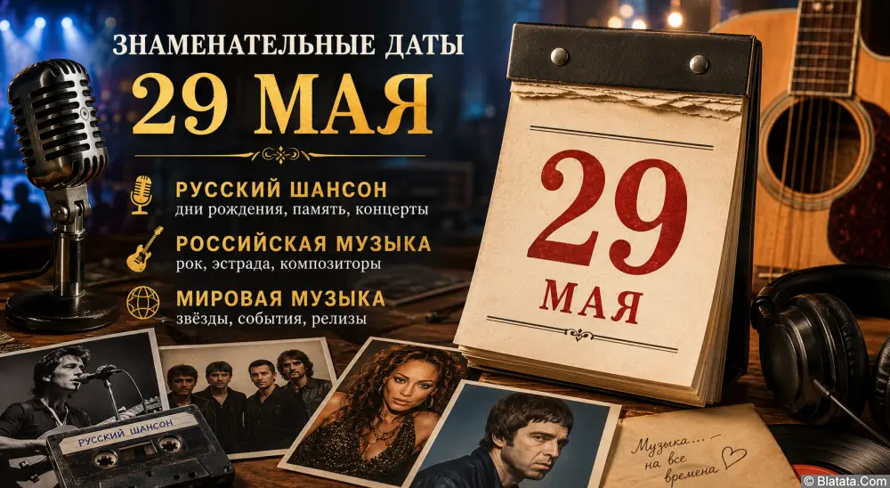 Знаменательные даты 29 мая