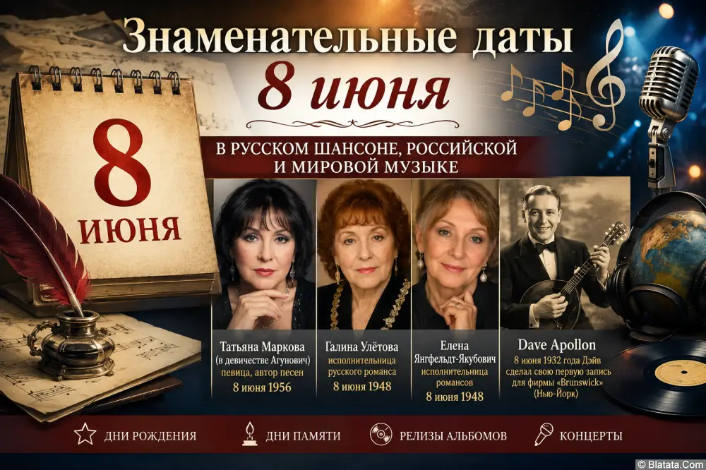 Знаменательные даты 8 июня