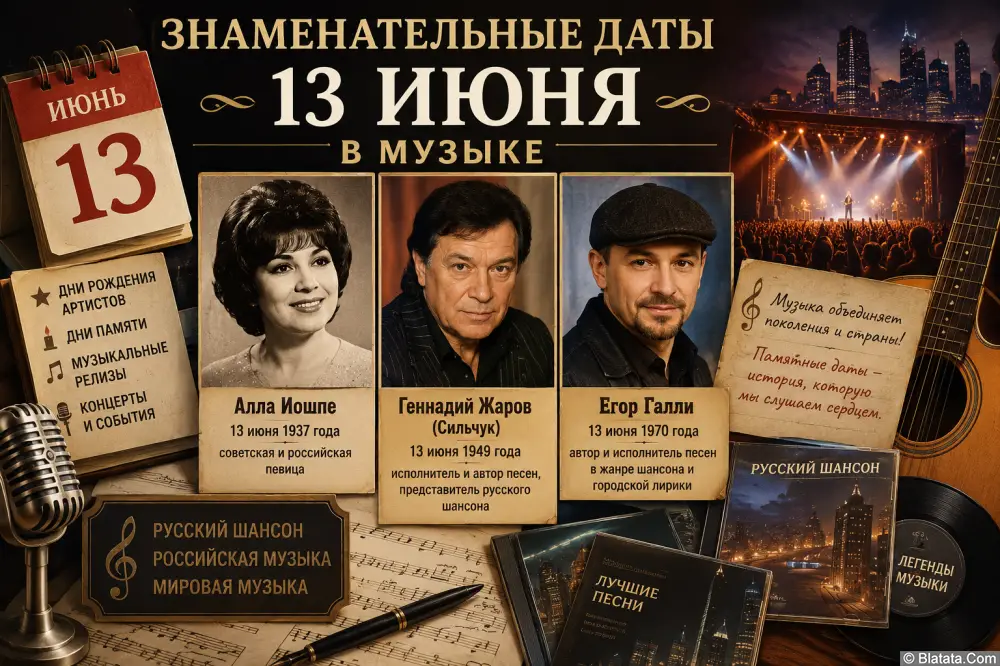 Знаменательные даты 13 июня
