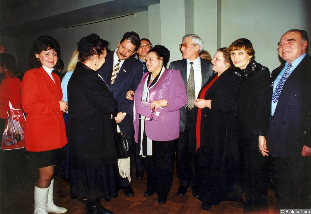 85-летие Виктора Фёдоровича Бокова (справа-Виктор Темнов) 1999.01.23