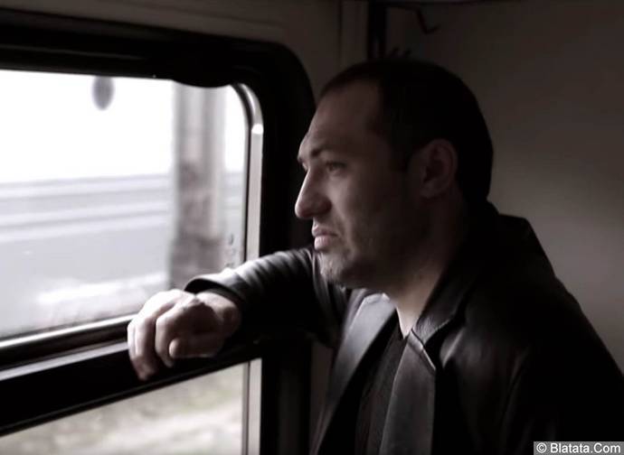 Михаил Борисов в поезде