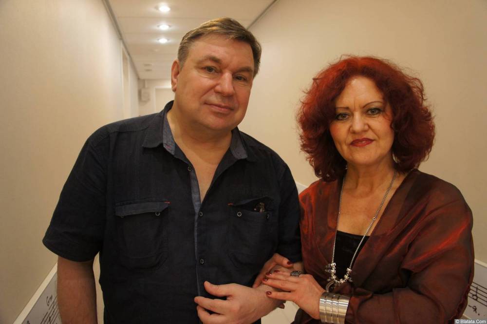 Ирина Каспер и Михаил Шелег на XX-м фестивале памяти Аркадия Северного 12 апреля 2015 г.