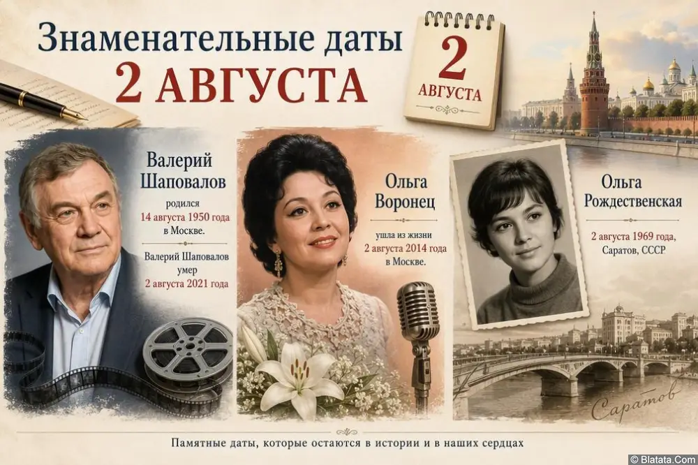Знаменательные и памятные даты 2 августа