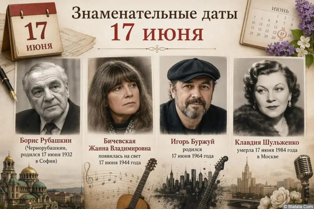 Знаменательные даты 17 июня