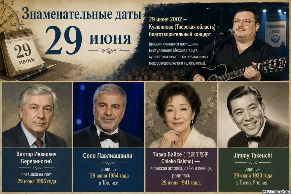 Знаменательные даты 29 июня