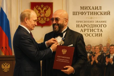 Владимир Путин присвоил Михаилу Шуфутинскому звание «Народный артист РФ» Владимир Путин присвоил Михаилу Шуфутинскому звание «Народный артист РФ»