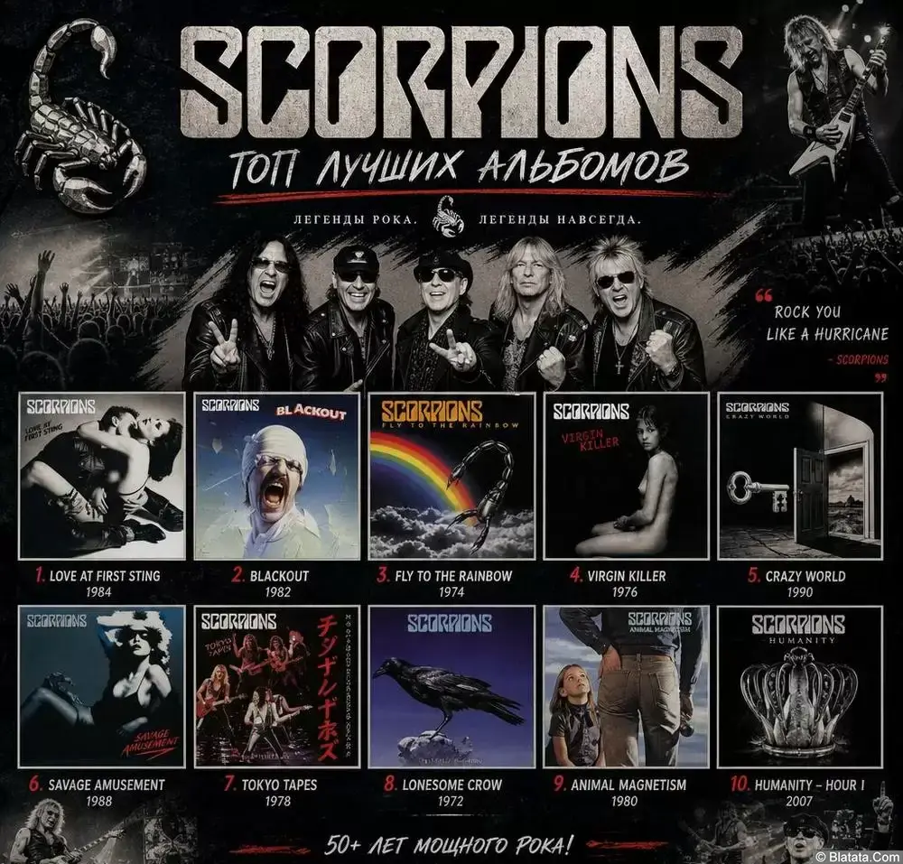 Топ лучших альбомов группы Scorpions Топ лучших альбомов группы Scorpions