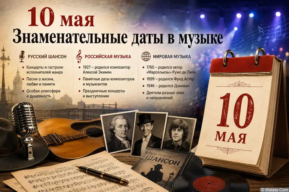 Знаменательные даты 10 мая