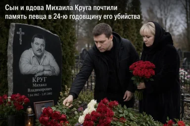 «Мы безумно любим тебя»: вдова и сын Михаила Круга почтили память певца в 24-ю годовщину его убийства «Мы безумно любим тебя»: вдова и сын Михаила Круга почтили память певца в 24-ю годовщину его убийства