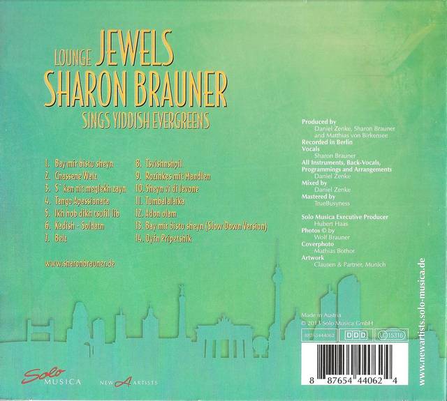 Sharon Brauner Sings yiddish evergereens